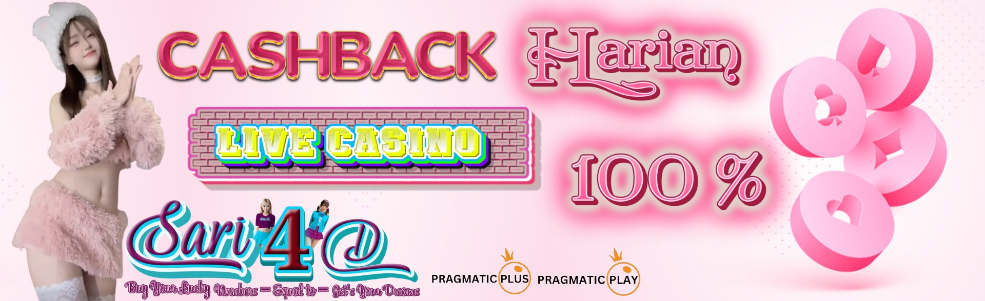 Sari4D Cashback Harian Casino 100%