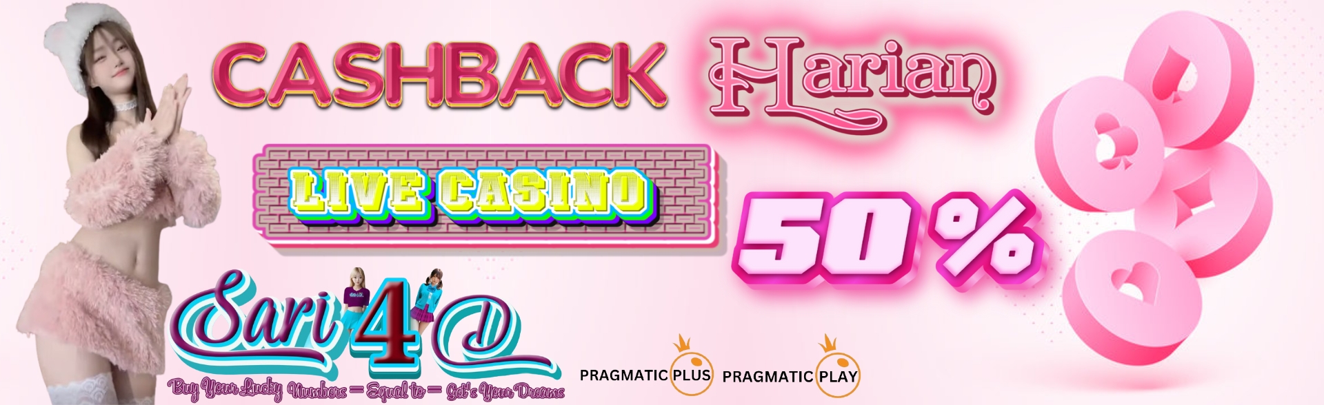Sari4D Cashback Harian Casino 100%