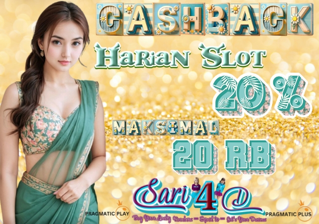 Sari4d Cashback Harian Slot 50%
